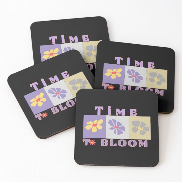 Item preview, Time to bloom. Set of three flowers, simple and modern design designed and sold by AcuarelasCA.