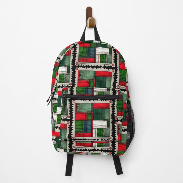Item preview, Patchwork red , white, and green designed and sold by Roxburylane.
