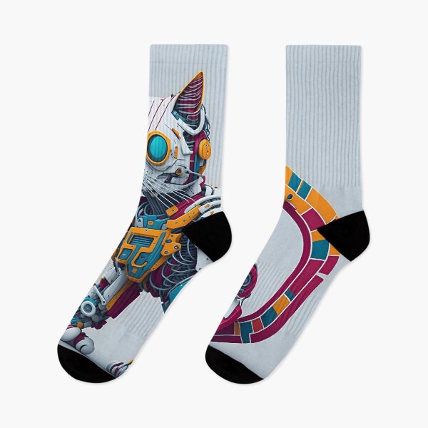 Item preview, "Vector Artwork: Robot Cat No. 02 - A Mechanical Feline Masterpiece." designed and sold by Best-Art-32.