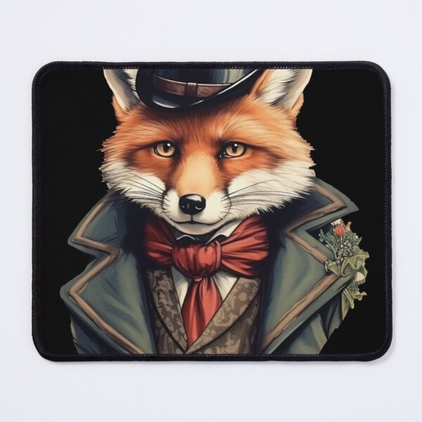 Item preview, Dapper Fox in Top Hat designed and sold by PaperDragonsArt.