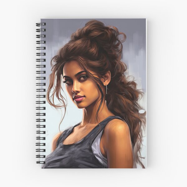 Item preview, Elegant Beauty with Captivating Hair designed and sold by krishutd.