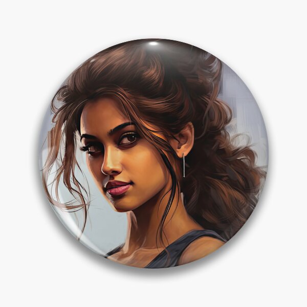Item preview, Elegant Beauty with Captivating Hair designed and sold by krishutd.