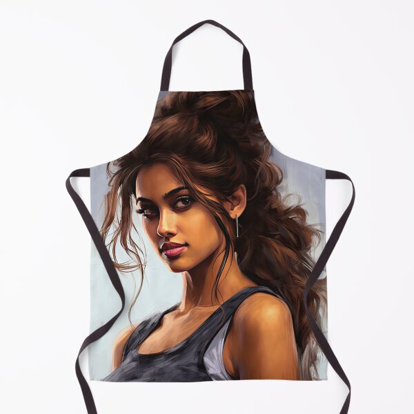 Item preview, Elegant Beauty with Captivating Hair designed and sold by krishutd.