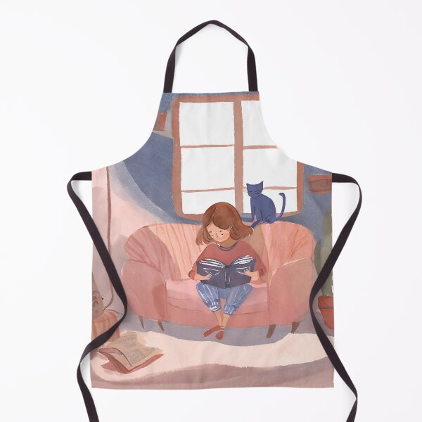 Item preview, Girl Reading With Her Cat In Cozy Room - Bookish Girl Aesthetic designed and sold by Wiss2Arts.