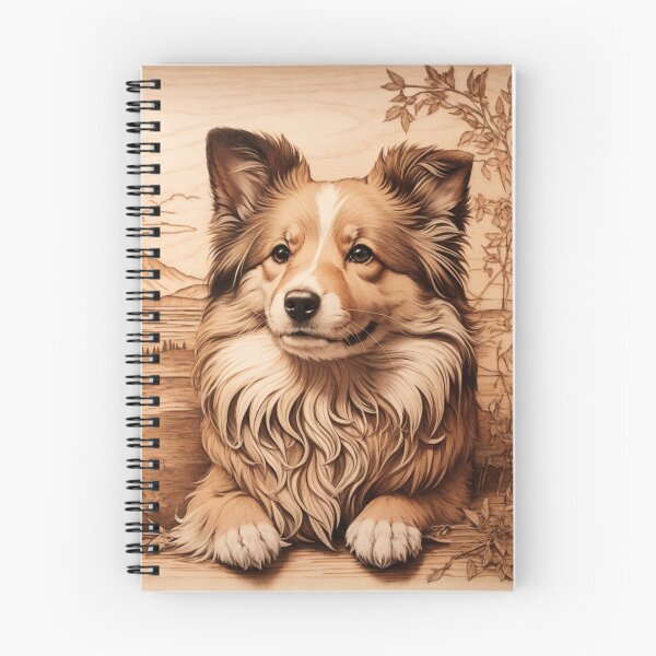 Item preview, Sheltie: The Gentle Alertness of Wood (Pyro Pets Art - 044) designed and sold by pyropetsart.