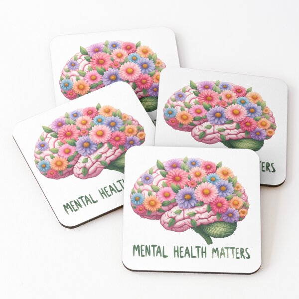 Item preview, Mental Health Matters - Floral Mindfulness designed and sold by ZenEverAI.