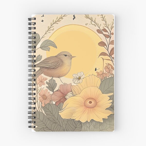 Item preview, Vintage scrapbook bird and flower designed and sold by Vinecoco.