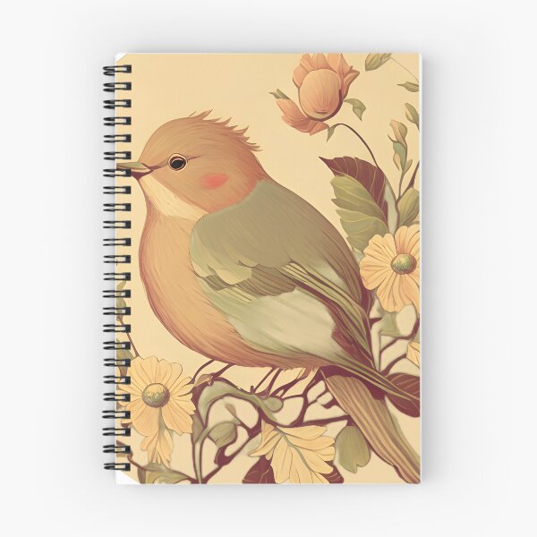 Item preview, Vintage scrapbook bird and flower designed and sold by Vinecoco.