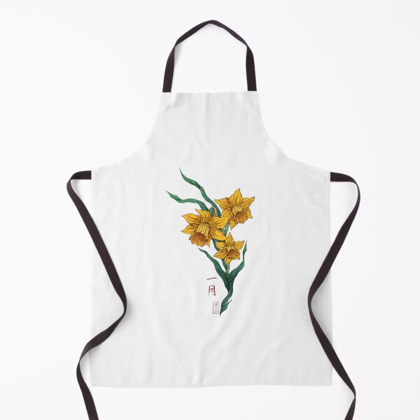 Item preview, Daffodil Japanese Japan painting horoscope january designed and sold by GetawayApparela.