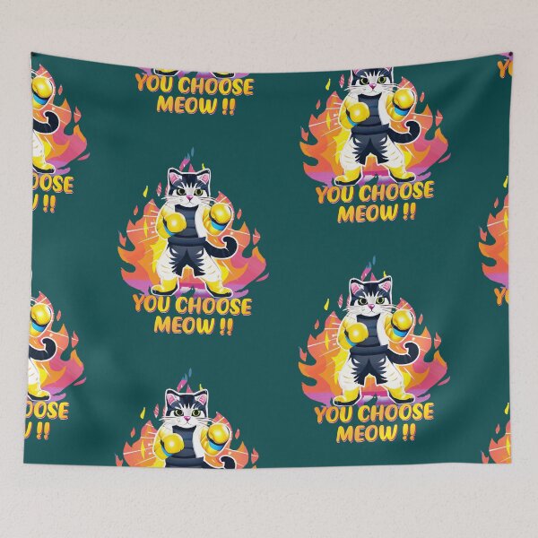 Item preview, Boxing cat you choose meow designed and sold by EbitsuBoy.