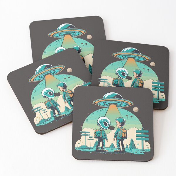 Item preview, Interstellar Encounter - Alien and Human First Contact designed and sold by InkBlvd.