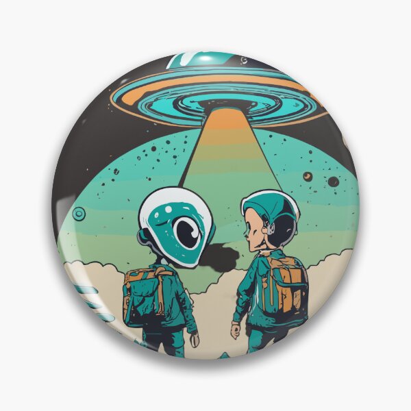 Item preview, Interstellar Encounter - Alien and Human First Contact designed and sold by InkBlvd.