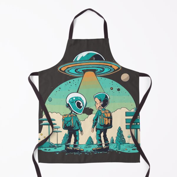 Item preview, Interstellar Encounter - Alien and Human First Contact designed and sold by InkBlvd.