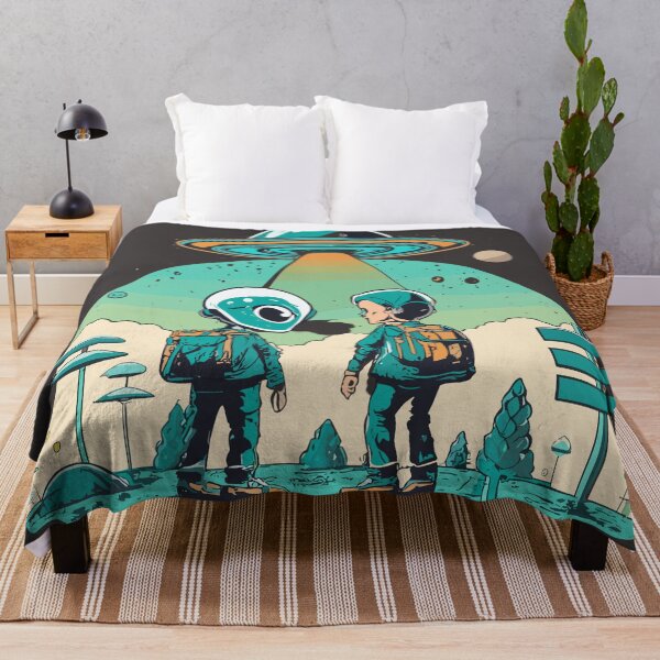 Item preview, Interstellar Encounter - Alien and Human First Contact designed and sold by InkBlvd.