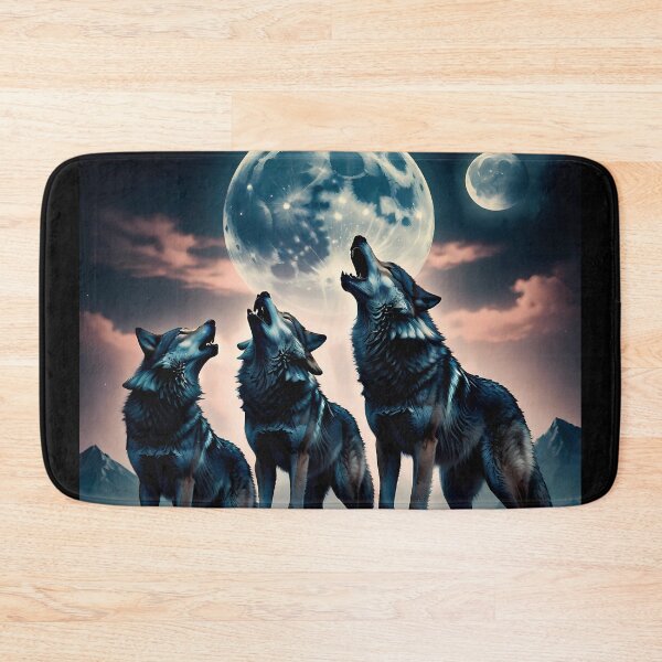 Item preview, Epic Wolves Howling at the moon 80's style wolf designed and sold by muitee.