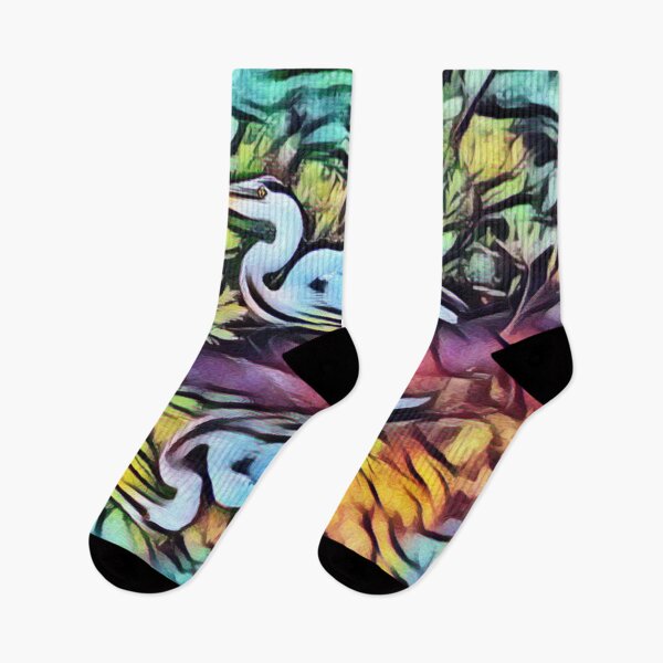 Item preview, Colorful Abstract Great Blue Heron designed and sold by Heathermarie321.