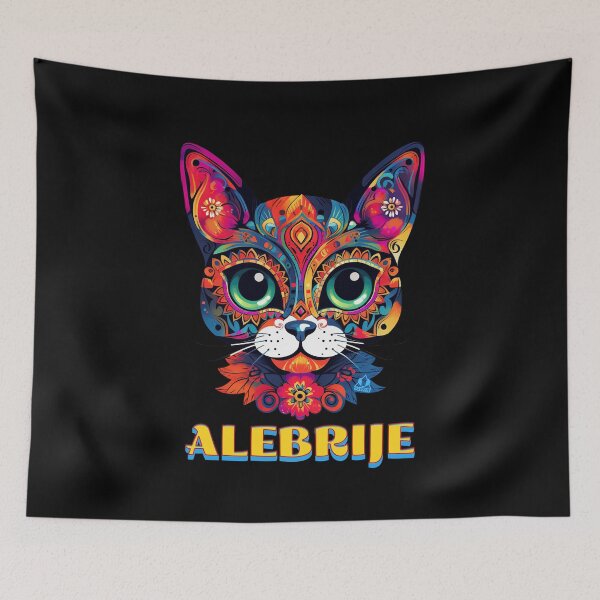 Item preview, CAT ALEBRIJE COLORFUL KITTY Feline Design designed and sold by ej-sulu.
