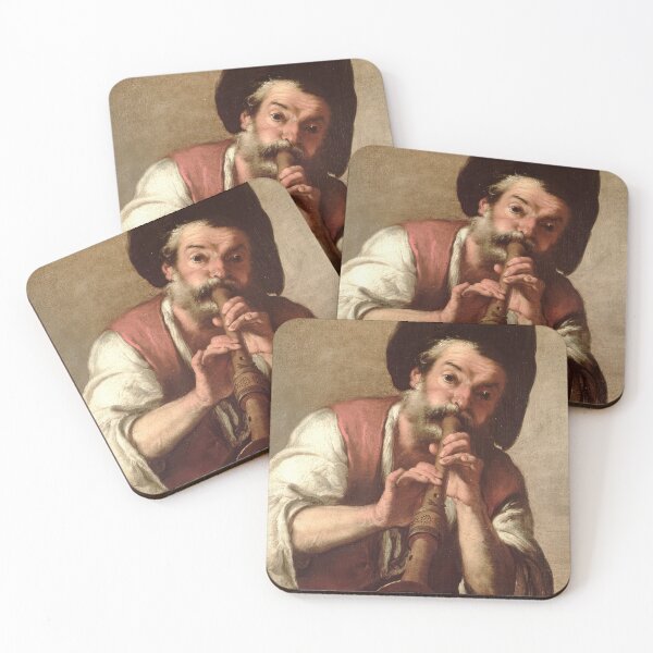 Item preview, Renaissance Flute Player - Bernardo Strozzi Artwork designed and sold by TheSoulOfArt.