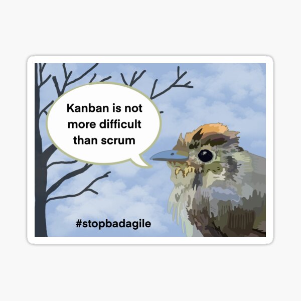 Artikel-Vorschau von Kanban ist nicht schwieriger als Scrum, designt und verkauft von Sally Sloley.