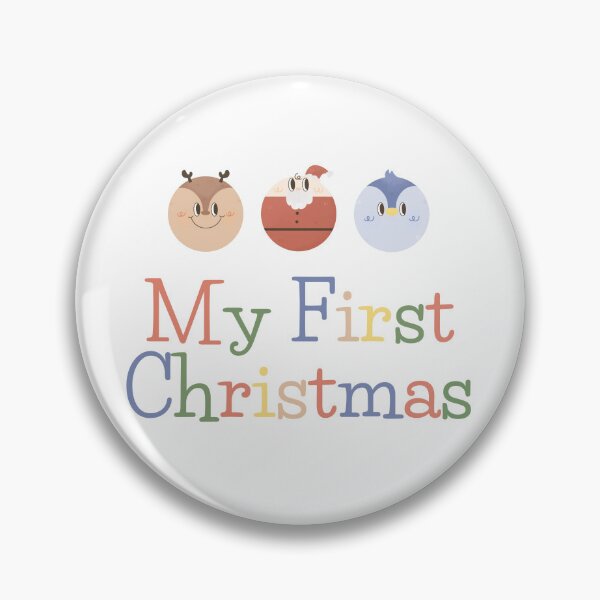 Item preview, baby santa reindeer penguin First christmas tree cute groovy 1st xmas designed and sold by TNwandesignart.