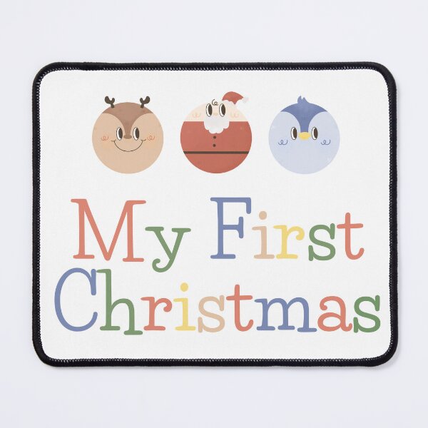 Item preview, baby santa reindeer penguin First christmas tree cute groovy 1st xmas designed and sold by TNwandesignart.