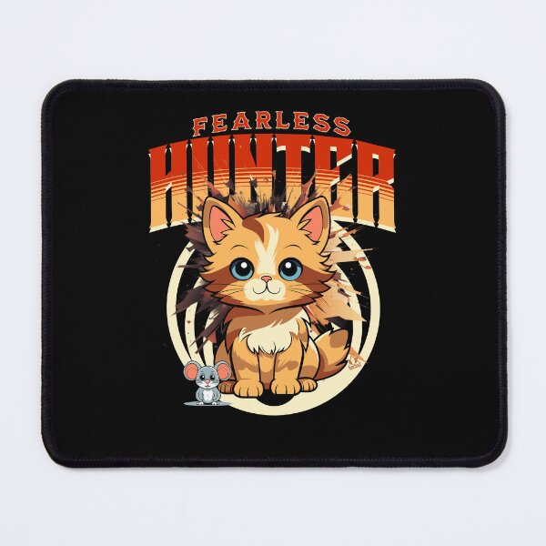 Item preview, FEARLESS KITTY HUNTER Funny Cat and Kitty Design designed and sold by ej-sulu.