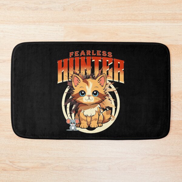 Item preview, FEARLESS KITTY HUNTER Funny Cat and Kitty Design designed and sold by ej-sulu.