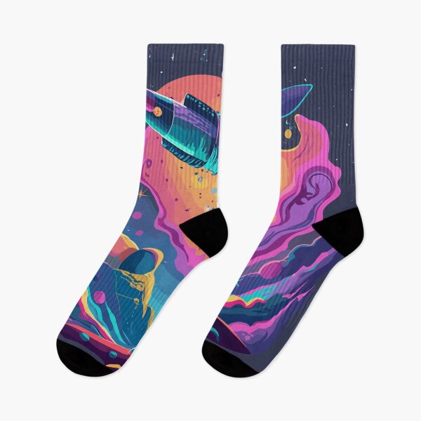 Item preview, Voyage Through the Cosmic Nebula - Spacecraft Adventure designed and sold by InkBlvd.