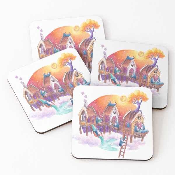Item preview, Happy penguins enjoy their playground home in the sky. designed and sold by PenguinGirl-Art.