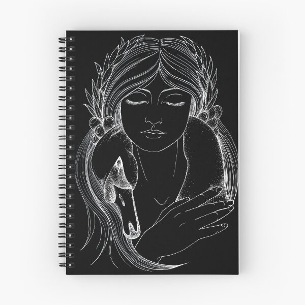 Item preview, Caer Ibormeith, The Irish Goddess of Dreams (in black) designed and sold by triplegoddess.