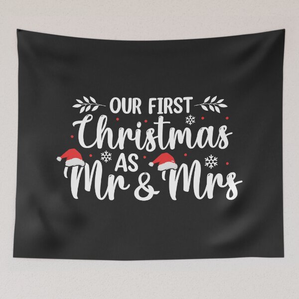 Item preview, Our First Christmas As Mr & Mrs  designed and sold by AllThatIsWelsh.