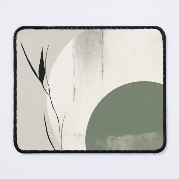 Item preview, Japandi sage green abstract art designed and sold by filigreedigital.