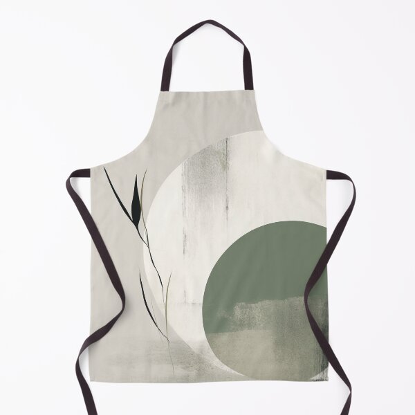 Item preview, Japandi sage green abstract art designed and sold by filigreedigital.