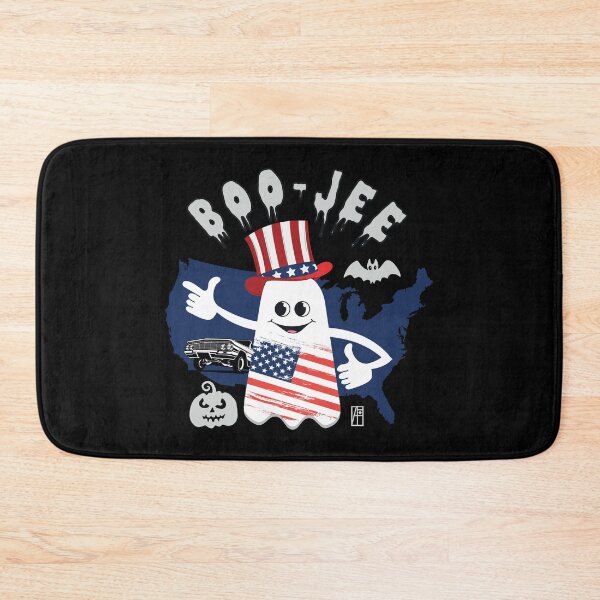 Item preview, BOO JEE Ghost - GHOST with American flag - cute Halloween designed and sold by ArtProjectShop.