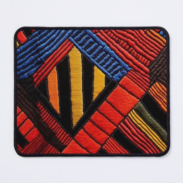Item preview, Red Striped African Geometric Abstract Pattern designed and sold by GoeCentric.