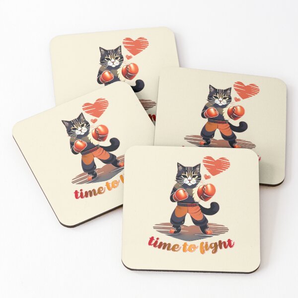Item preview, Boxing cat time to fight designed and sold by EbitsuBoy.