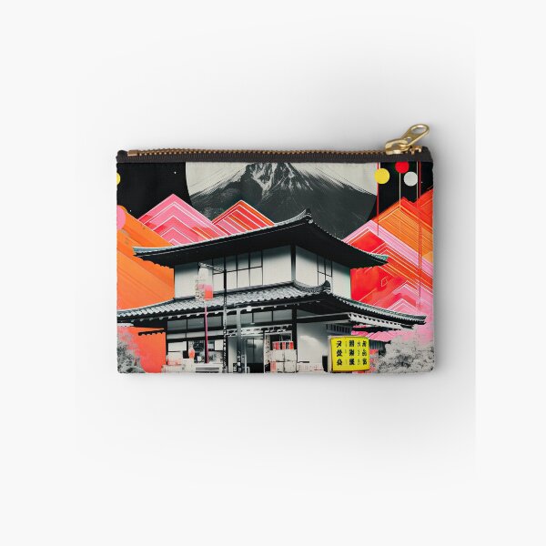 Item preview, Futuristic Japanese Landscape: Neon Meets Tradition designed and sold by ZedOhEe.