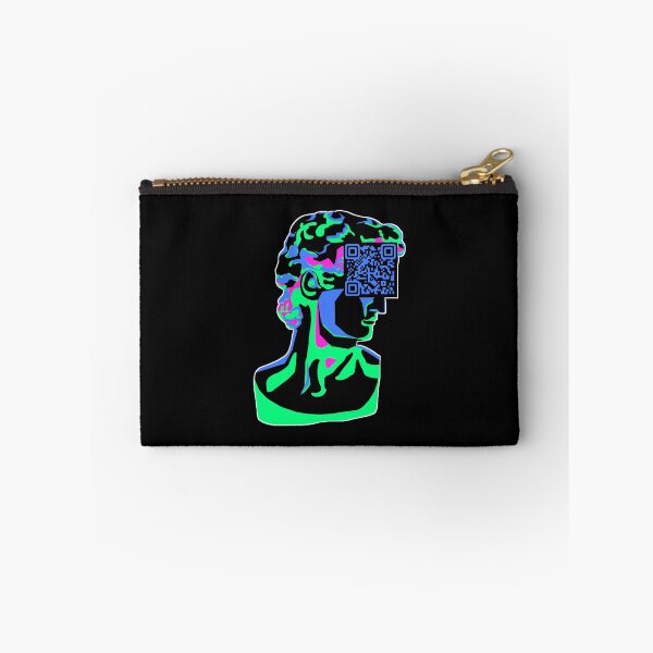 Item preview, Vaporwave rickroll QR code designed and sold by ash-in-the-box.