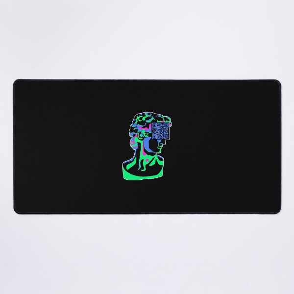 Item preview, Vaporwave rickroll QR code designed and sold by ash-in-the-box.
