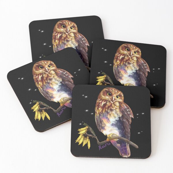 Item preview, Ruru / Morepork - native bird of Aotearoa (New Zealand) designed and sold by Lavinia Knight.