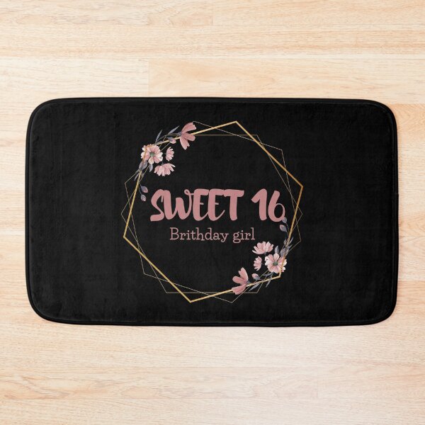 Item preview, sweet 16 Birthday squad Girl party cute pink girly flower border designed and sold by TNwandesignart.