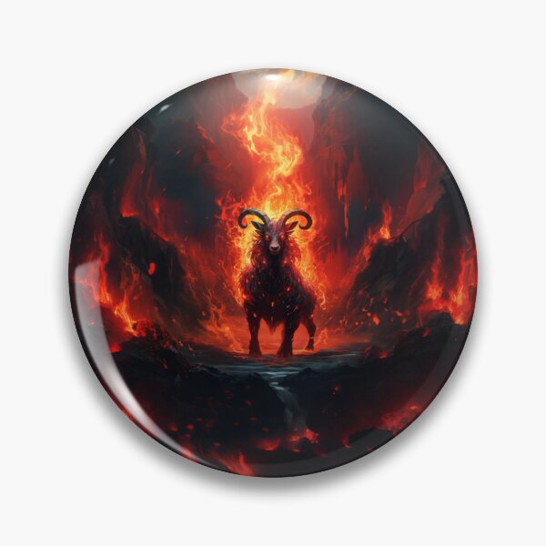 Item preview, Hell Goat (Halloween) designed and sold by AbsudlyEpicAI.