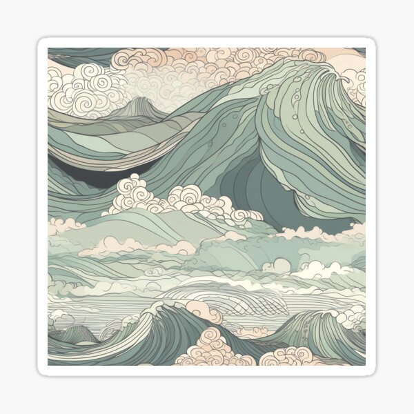 Pastel Sea Symphony Sticker