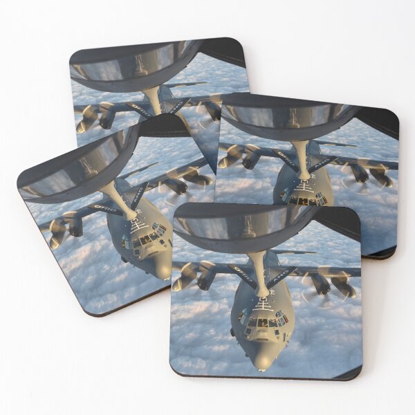 Item preview, STK109880M-An MC-130J Commando II receives fuel from a KC-135R Stratotanker. designed and sold by StocktrekImages.