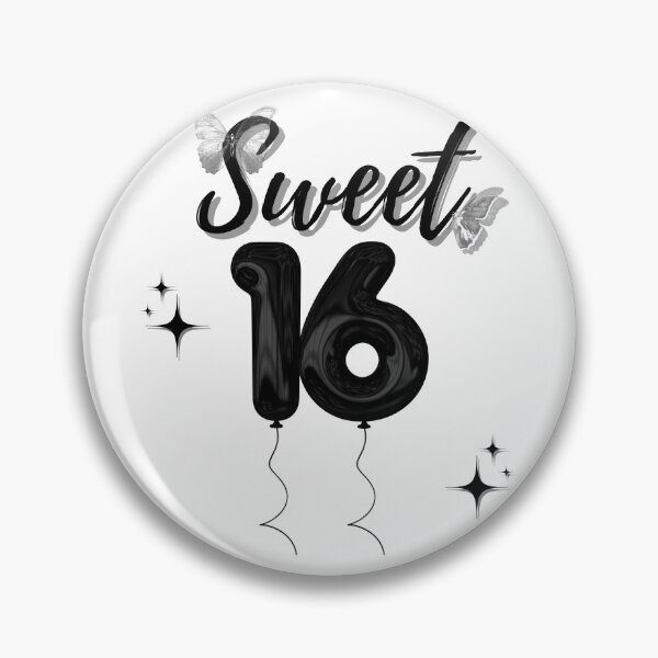 Item preview, sweet 16 Birthday squad Girl party black balloon butterfly 90s designed and sold by TNwandesignart.