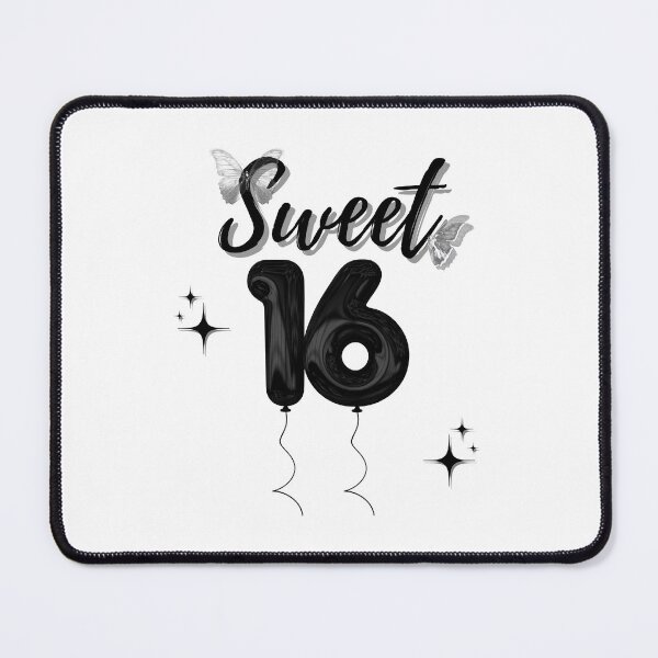 Item preview, sweet 16 Birthday squad Girl party black balloon butterfly 90s designed and sold by TNwandesignart.