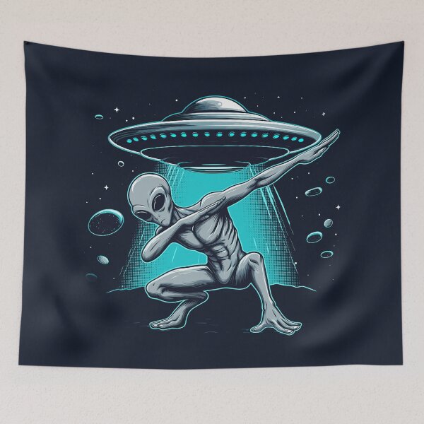 Item preview, Gray Alien Dabbing designed and sold by Big Monster.