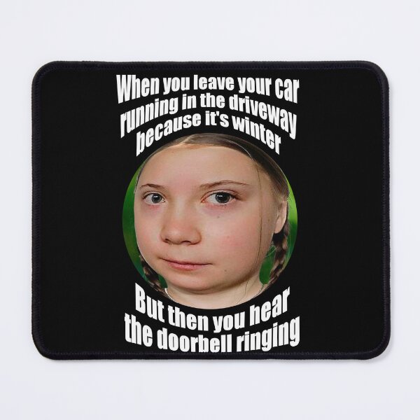 Item preview, Greta Thunberg at the peephole designed and sold by Allen Peterson.