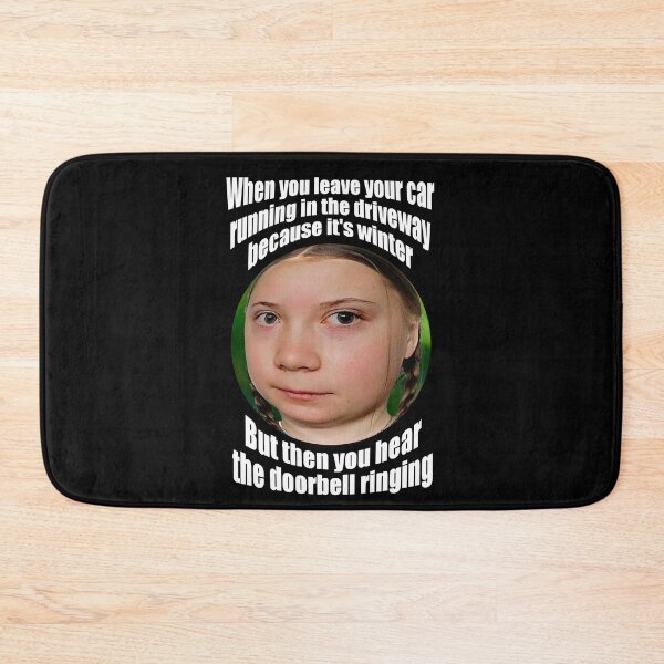 Item preview, Greta Thunberg at the peephole designed and sold by Allen Peterson.