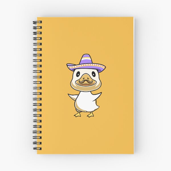 Item preview, Cute duck with sombrero hat cartoon illustration designed and sold by cubbone.